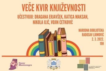 Veče posvećeno kvir književnosti u biblioteci "Radosav Ljumović" Veče posvećeno kvir književnosti u biblioteci "Radosav Ljumović"