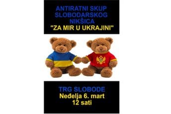 Grupa građana Nikšića organizuje skup podrške Ukrajini Grupa građana Nikšića organizuje skup podrške Ukrajini