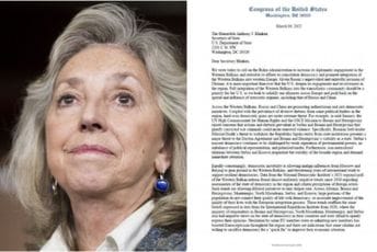 Blinkenu pisalo 19 članova Kongresa: Angažman na Balkanu važniji nego ikad Blinkenu pisalo 19 članova Kongresa: Angažman na Balkanu važniji nego ikad