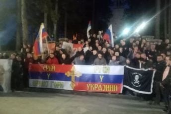 U Nikšiću ponovo organizovan skup podrške Rusima i Putinu U Nikšiću ponovo organizovan skup podrške Rusima i Putinu