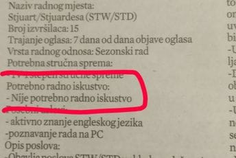 "Kakvi su ovo namješteni oglasi": ToMontenegro traži 15 radnika bez iskustva "Kakvi su ovo namješteni oglasi": ToMontenegro traži 15 radnika bez iskustva