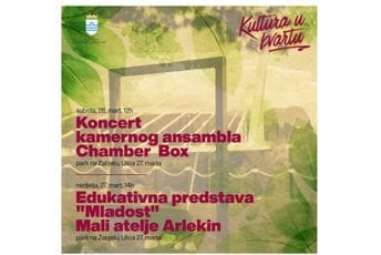 „Kultura u kvartu“ ovog vikenda na Zabjelu „Kultura u kvartu“ ovog vikenda na Zabjelu