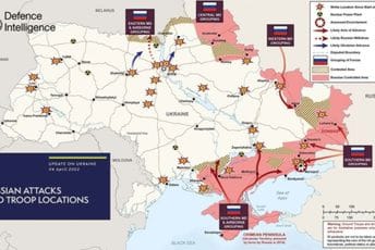 Objavljena najnovija britanska karta o ratu u Ukrajini: Ogromne promjene Objavljena najnovija britanska karta o ratu u Ukrajini: Ogromne promjene