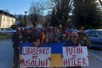 Na Cetinju novo okupljanje za Ukrajinu: Putin je Hitler, Lukašenko Musolini Na Cetinju novo okupljanje za Ukrajinu: Putin je Hitler, Lukašenko Musolini