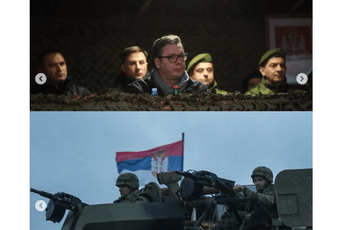 Noćna vježba Vojske Srbije, gađanje posmatra i Vučić (FOTO)