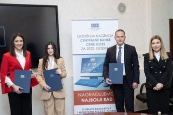 Dodijeljene Godišnje nagrade Centralne banke za najbolji diplomski, magistarski i doktorski rad Dodijeljene Godišnje nagrade Centralne banke za najbolji diplomski, magistarski i doktorski rad