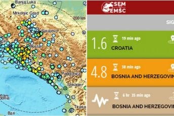 Detalji jutrošnjeg zemljotresa u Bosni i Hercegovini Detalji jutrošnjeg zemljotresa u Bosni i Hercegovini