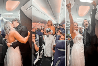 Par zbog kašnjenja leta nije stigao na zakazano vjenčanje, sudbonosno da izgovorili u avionu Par zbog kašnjenja leta nije stigao na zakazano vjenčanje, sudbonosno da izgovorili u avionu