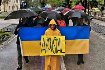 Cetinje po kiši za Ukrajinke i Ukrajince u Azovstalu Cetinje po kiši za Ukrajinke i Ukrajince u Azovstalu