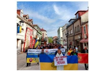 Cetinje poručilo: Neka živi Ukrajina Cetinje poručilo: Neka živi Ukrajina