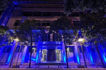 Zgrada Vlade u bojama Evropske unije Zgrada Vlade u bojama Evropske unije