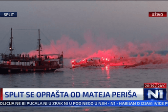 Split se špalirom brodova oprašta od Mateja Periša Split se špalirom brodova oprašta od Mateja Periša