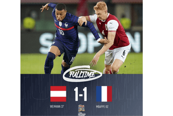 Liga nacija: Hrvati slavili u Kopenhagenu, Mbape spriječio poraz Francuske u Beču Liga nacija: Hrvati slavili u Kopenhagenu, Mbape spriječio poraz Francuske u Beču