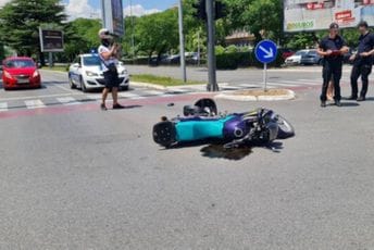 Podgorica: Sudar automobila i motocikla Podgorica: Sudar automobila i motocikla