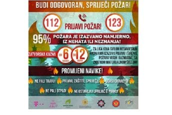 Apel Uprave za šume: Zajedničkim naporima spriječimo požare Apel Uprave za šume: Zajedničkim naporima spriječimo požare