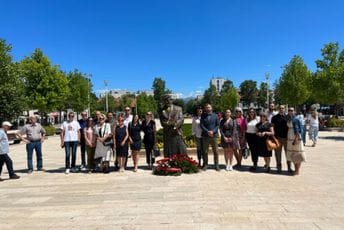 Delegacija DPS Nikšić položila vijence na spomenik Ljuba Čupića i Spomenik palim borcima Delegacija DPS Nikšić položila vijence na spomenik Ljuba Čupića i Spomenik palim borcima