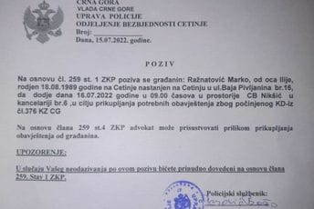 Saslušanja zbog dešavanja 13. jula: Nikšićani pušteni, Cetinjanin se brani sa slobode Saslušanja zbog dešavanja 13. jula: Nikšićani pušteni, Cetinjanin se brani sa slobode