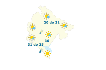 Sjutra sunčano, do 36 stepeni Sjutra sunčano, do 36 stepeni