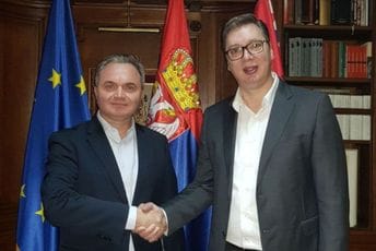 IFIMES – otvoreni promoter politike Aleksandra Vučića PRIJATELJSKI: Zijad Bećirović i Aleksandar Vučić