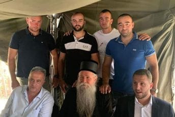 Veselin Vukićević sa mitropolitom Crkve Srbije na ručku Veselin Vukićević sa mitropolitom Crkve Srbije na ručku