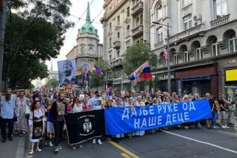 Beograd: „Litija za spas Srbije“, kolonu predvodili Noćni vukovi