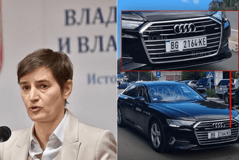 Brnabić tokom posjete Kosovu morala da prekrije grb Srbije na tablicama službenog vozila Brnabić tokom posjete Kosovu morala da prekrije grb Srbije na tablicama službenog vozila