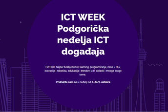 Drugi dan ICT Week-a: Konferencija na temu sajber bezbjednosti i Gaming night Drugi dan ICT Week-a: Konferencija na temu sajber bezbjednosti i Gaming night