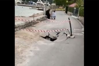 Herceg Novi: Propao put na rivijeri, bilo i izlivanja fekalija (VIDEO) Herceg Novi: Propao put na rivijeri, bilo i izlivanja fekalija (VIDEO)
