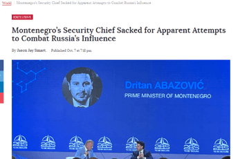 Kyiv Post: Rusija možda gubi rat u Ukrajini ali ga dobija u Crnoj Gori - NATO članici Kyiv Post: Rusija možda gubi rat u Ukrajini ali ga dobija u Crnoj Gori - NATO članici