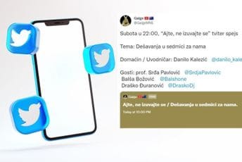 Večeras novi Tviter spejs: O dešavanjima u sedmici za nama Večeras novi Tviter spejs: O dešavanjima u sedmici za nama