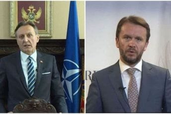 Konjević i Krivokapić sa hrvatskim zvaničnicima otkrivaju spomen ploču u Morinju Konjević i Krivokapić sa hrvatskim zvaničnicima otkrivaju spomen ploču u Morinju