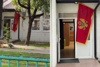 Posmatrači CDT-a: Crnogorska zastava na metli bila okačena u Podgorici Posmatrači CDT-a: Crnogorska zastava na metli bila okačena u Podgorici