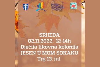 Pljevlja: Likovna kolonija „Jesen u mom sokaku“ sjutra na Trgu 13. jul Pljevlja: Likovna kolonija „Jesen u mom sokaku“ sjutra na Trgu 13. jul
