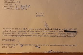 Živković pozvan u policiju zbog objave na Fejsbuku: Našli su koga će prepadati, a ministar im izdajnik! Živković pozvan u policiju zbog objave na Fejsbuku: Našli su koga će prepadati, a ministar im izdajnik!