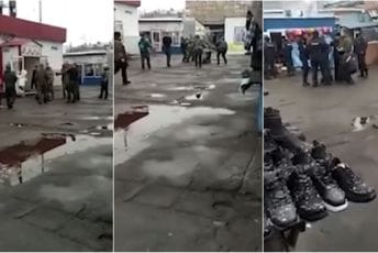 (VIDEO) Mobilisani Rusi se napili, pa se svađali i tukli (VIDEO) Mobilisani Rusi se napili, pa se svađali i tukli