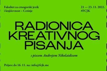 FCJK: Prijavite se na radionicu kreativnog pisanja s Andrejem Nikolaidisom FCJK: Prijavite se na radionicu kreativnog pisanja s Andrejem Nikolaidisom