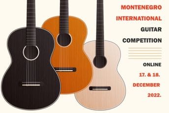 Montenegro International Guitar Competition: Prijave za profesionalne gitariste do 7. decembra Montenegro International Guitar Competition: Prijave za profesionalne gitariste do 7. decembra