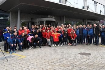 Ljubljana u crvenim bojama: "Lavice" i "sokoli" zajedno u Sloveniji Ljubljana u crvenim bojama: "Lavice" i "sokoli" zajedno u Sloveniji