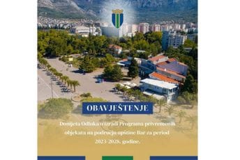 Opština Bar donijela odluku o izradi Programa privremenih objekata za period 2023-2028. godine