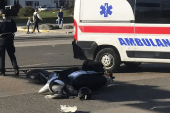 Udes u Baru: Povrijeđen motociklista