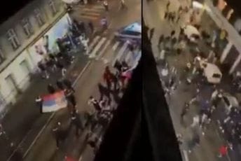 (VIDEO) Nemile scene iz Beča: Navijači Srbije vrijeđali Albance (VIDEO) Nemile scene iz Beča: Navijači Srbije vrijeđali Albance
