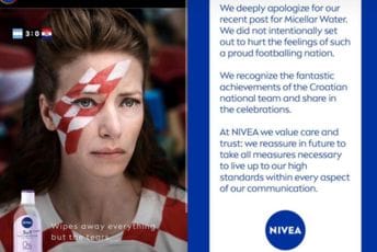 "Briše sve osim suza": Nivea naljutila Hrvate, nakon burnih reakcija kompanija se izvinila "Briše sve osim suza": Nivea naljutila Hrvate, nakon burnih reakcija kompanija se izvinila