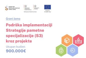 Objavljen poziv za dodjelu bespovratnih sredstava za podršku implementaciji Strategije pametne specijalizacije Objavljen poziv za dodjelu bespovratnih sredstava za podršku implementaciji Strategije pametne specijalizacije