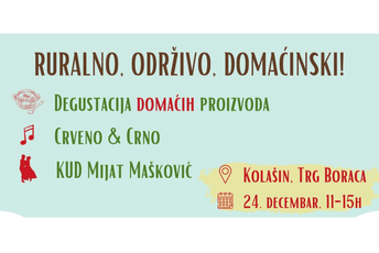 Sjutra dodjela nagrada najboljima u seoskom turizmu i sajam domaćih proizvoda Sjutra dodjela nagrada najboljima u seoskom turizmu i sajam domaćih proizvoda