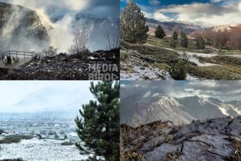 Grlo sokolovo u spletu magle i snijega Grlo sokolovo u spletu magle i snijega