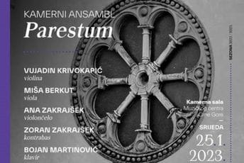 Klavirski kvintet Parestum u dvorani Muzičkog centra Crne Gore Klavirski kvintet Parestum u dvorani Muzičkog centra Crne Gore