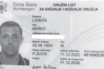 Ko je naredio da se ,,Kanu“ izda dozvola za držanje i nošenje oružja? Ko je naredio da se ,,Kanu“ izda dozvola za držanje i nošenje oružja?