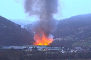 Srbija: Veliki požar u Užicu Srbija: Veliki požar u Užicu