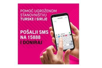 Telekom: Slanjem SMS-a na 15888 donirate euro za pomoć građanima Turske i Sirije Telekom: Slanjem SMS-a na 15888 donirate euro za pomoć građanima Turske i Sirije
