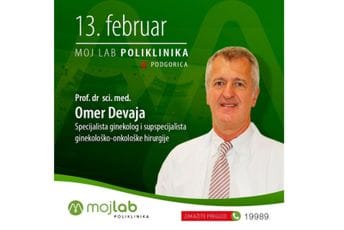 Prof. dr sci. med. Omer Devaja 13. februara u Poliklinici Moj Lab Podgorica Prof. dr sci. med. Omer Devaja 13. februara u Poliklinici Moj Lab Podgorica